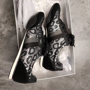 Kinsley Metallic Ocelot cheatah Coach sneakers